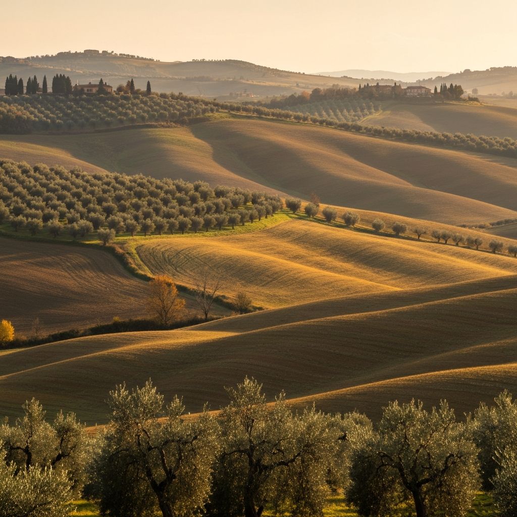 Paesaggio stagionale italiano
